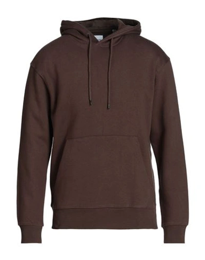 Jack & Jones Man Sweatshirt Brown Size S Organic Cotton, Polyethylene, Cotton