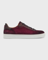 MAGNANNI MEN'S AMADEO SUEDE LOW TOP SNEAKERS