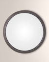 Global Views Oculus Brass Mirror, Medium In Black