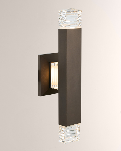 Kalco Lighting Tapatta Outdoor 24" Led Wall Sconce In Bronze