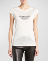 Tom Ford Logo Graphic Short-sleeve T-shirt In Black Go