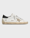 Golden Goose Men's Super-star Leather Low-top Sneakers In White/ice/black