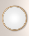 Global Views Oculus Brass Mirror, Large In Neutral
