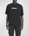 Off-white Flock Arrow T-shirt In Black White
