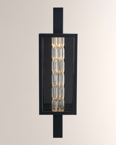 Kalco Lighting Drita Led Outdoor Wall Sconce In Matte Black