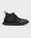 Marsèll Marsell Reversed Leather 'intagliata' Beatles Boots In Black