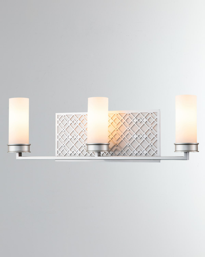 Lucas + Mckearn Ziggy 3-light Bath Bar Sconce, Lacquered Silver