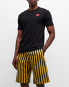 Comme Des Garçons Cdg Play Invader Heart Pixel T-shirt In Black