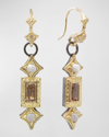 ARMENTA CRIVELLI DROP EARRINGS WITH OPAL AND MORGANITE