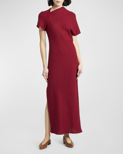 chinese dress ladies Linen Dress