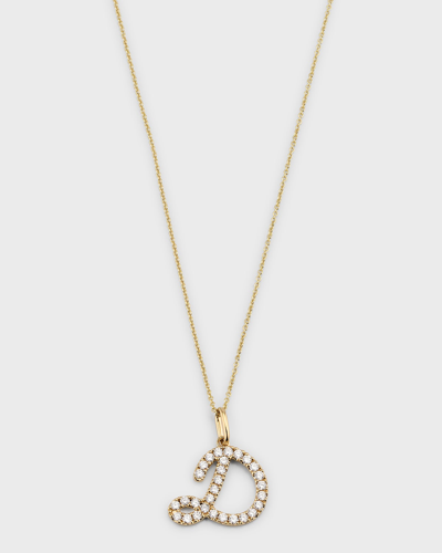 Sydney Evan 14k Diamond Pave Initial Necklace