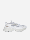 Axel Arigato 'marathon Runner' White Low Top Sneakers With Reflective Details In White/cremi