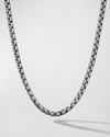 David Yurman Men's Box Chain Necklace In Silver, 3.6mm, 32"l In Silver
