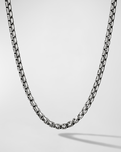 David Yurman Men's Box Chain Necklace In Silver, 3.6mm, 32"l