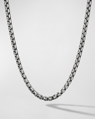 David Yurman Men's Box Chain Necklace In Silver, 3.6mm, 18"l