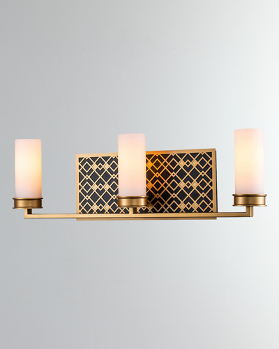Lucas + Mckearn Ziggy 3-light Bath Bar Sconce, Lacquered Gold