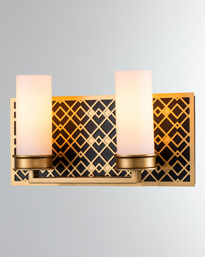 Lucas + Mckearn Ziggy 2-light Bath Bar Sconce, Lacquered Gold