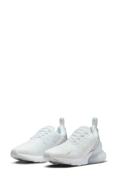 Nike Air Max 270 Sneaker In White/ Pure Platinum