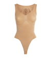 Skims Seamless Scoop-neck Bodysuit In Clay