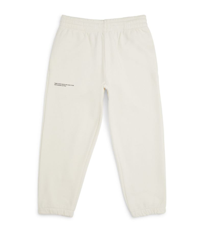 Pangaia Kids' Off White Drawstring-waistband Text-print Organic Cotton-jersey Jogging Bottoms 3-12 Y