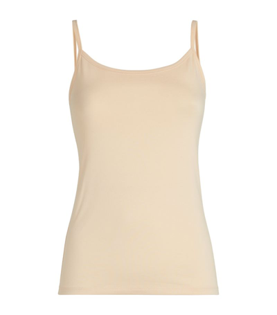 Falke Thermal Spaghetti-strap Top In Camel