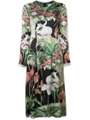 ADAM LIPPES floral print midi dress,217720PS12086347