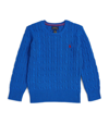 RALPH LAUREN CABLE-KNIT POLO PONY SWEATER (2-7 YEARS)