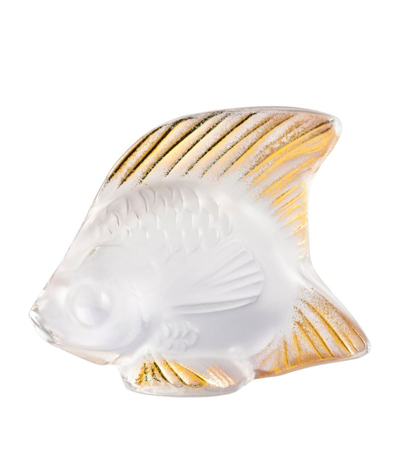 Lalique Crystal Fish Sculpture In Clear