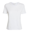 Falke Scoop-neck Egyptian Cotton T-shirt 2-pack In White
