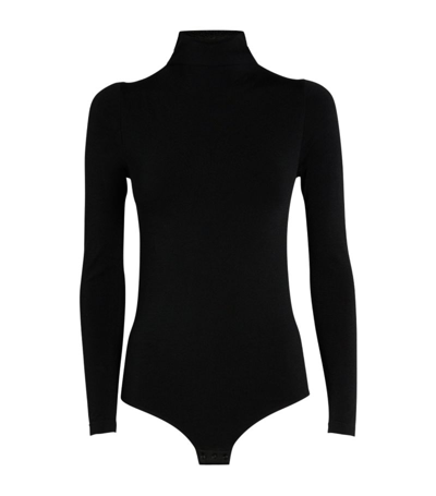 Falke Seamless Rollneck Bodysuit In Black