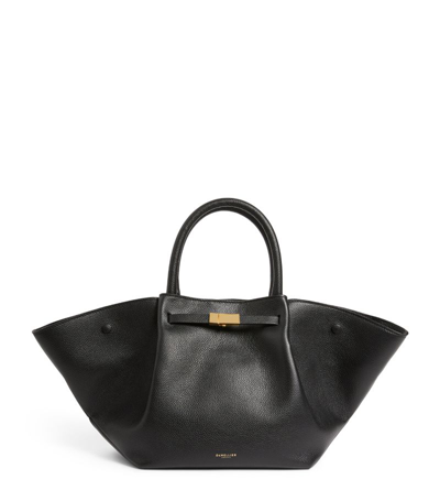 Demellier Leather New York Tote Bag In Black