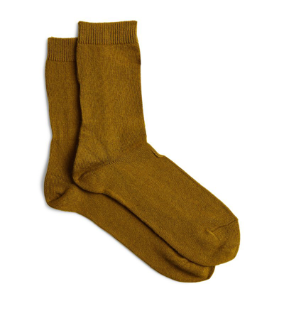 Falke Cosy Wool Socks In Green