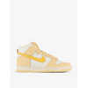 Nike Dunk High Basketball Shoe In Vanilla Gold Sail