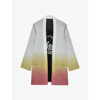 Zadig & Voltaire Zadig&voltaire Womens Ecru Austin Tie-dye Knitted Cotton-blend Cardigan In Ecru