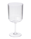 SOPHISTIPLATE SOPHISTIPLATE SET OF 4 MODERN 17OZ STEMMED ACRYLIC WINE GLASSES