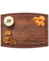 Maple Leaf At Home Charcuterie Script Walnut Arched Artisan Board
