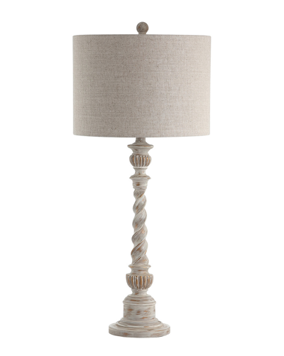 Jonathan Y 33in Regent White Wash Table Lamp