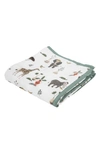 Little Unicorn Original Cotton Muslin Quilt In Safari Social 2