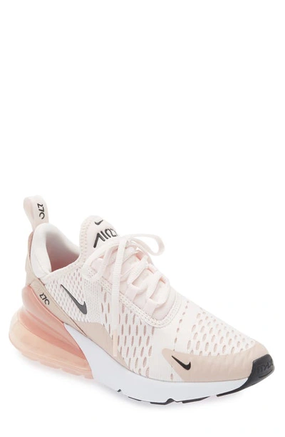 Nike Women's Air Max 270 Casual Trainers From Finish Line In Light Soft Pink/black/pink Oxford