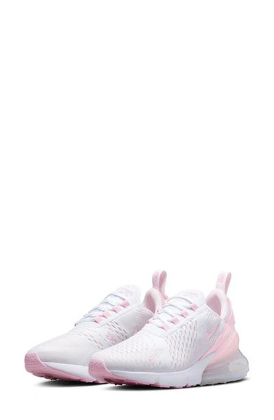 Nike Air Max 270 Sneaker In White/medium Soft Pink/pearl Pink