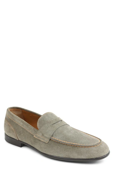 Bruno Magli Men's Silas Slip On Penny Loafers In Taupe Suede