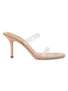 Alexander Wang Nova 85 Slides In Pvc In Peachy Tan