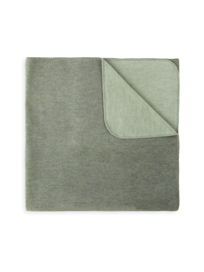 Peacock Alley Alta Reversible Cotton Blanket In Basil