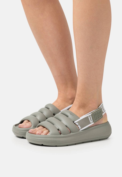 Ugg Sport Yeah Slingback Sandals In Pale Green