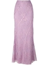 ALBERTA FERRETTI ALBERTA FERRETTI EMBROIDERED SKIRT - PINK & PURPLE,V0169667012131474