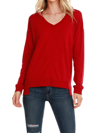Bobi Rib Mix Step Hem Tee In Bricks In Multi