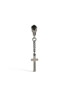 DSQUARED2 LOGO-ENGRAVED CROSS DROP EARRING