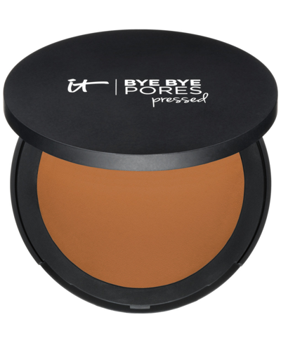 It Cosmetics Bye Bye Pores Pressed Translucent Setting Powder In Tan Rich