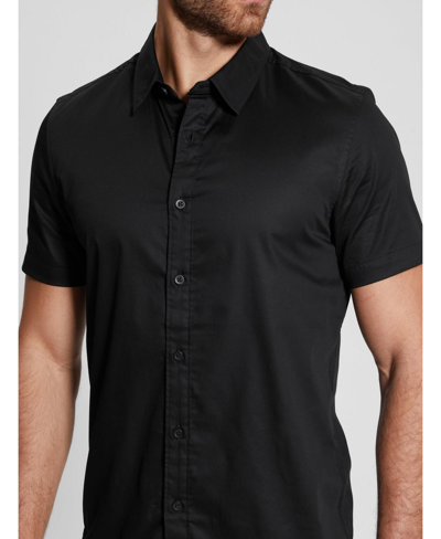 Guess Men's Luxe Stretch Shirt In Black