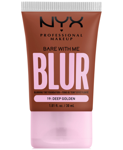 Nyx Professional Makeup Bare With Me Blur Tint Foundation In Deep Golden